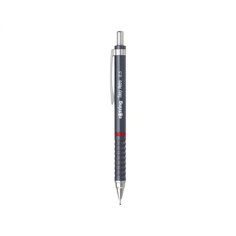 Portaminas rotring tikky retro 0,5 mm color gris