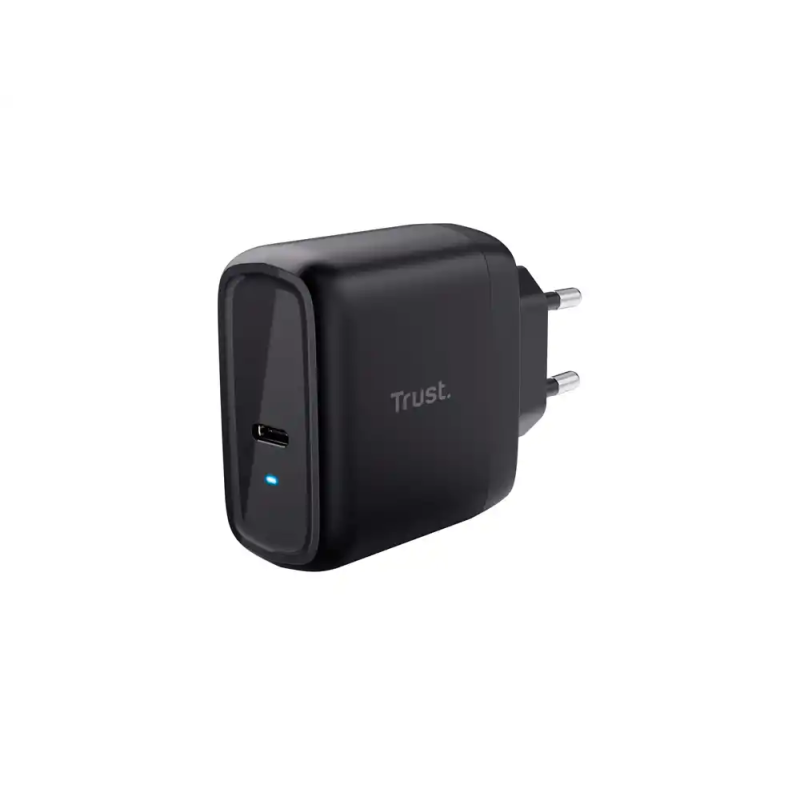 Cargador universal trust maxo de pared 65w usb-c color negro