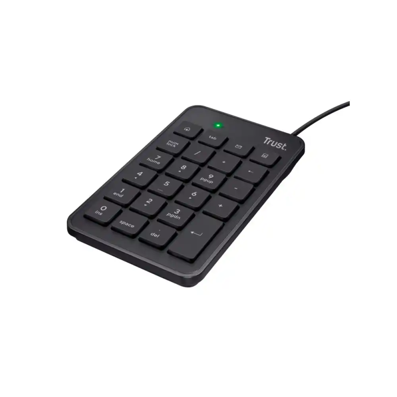 Teclado numerico trust xalas numpad con cable longitud 145 cm usb 2.0 color negro
