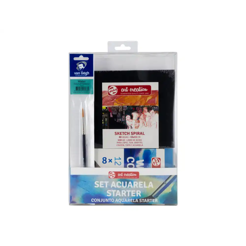 Set de iniciacion talens bellas artes tecnica acuarela