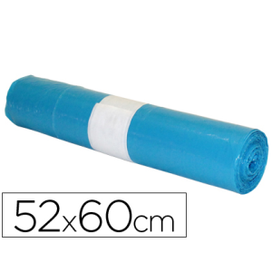 Bolsa basura domestica azul...