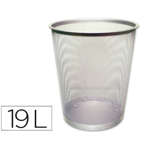 Papelera metalica q-connect...