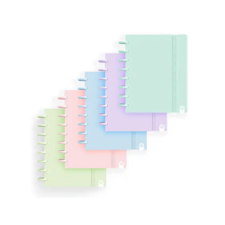 Cuaderno ingeniox foam a5 80h rayado horizontal colores pastel surtidos