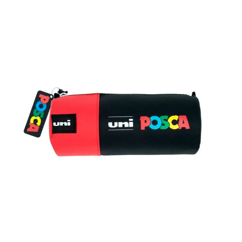 Estuche portatodo uni posca tela color rojo 85x195 mm