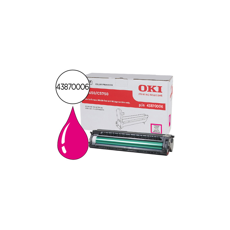 Tambor oki c5650/5750 magenta 20000 paginas