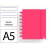 Cuaderno ingeniox foam a5 80h rayado horizontal rojo