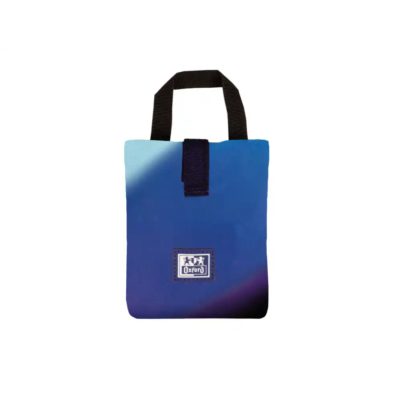 Bolso sandwich oxford bag space gradient con asa y cierre velcro color azul 110x200 mm