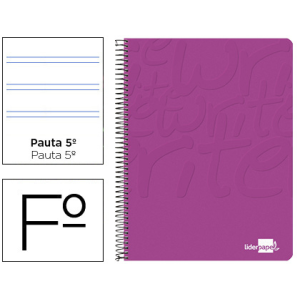Cuaderno espiral liderpapel...
