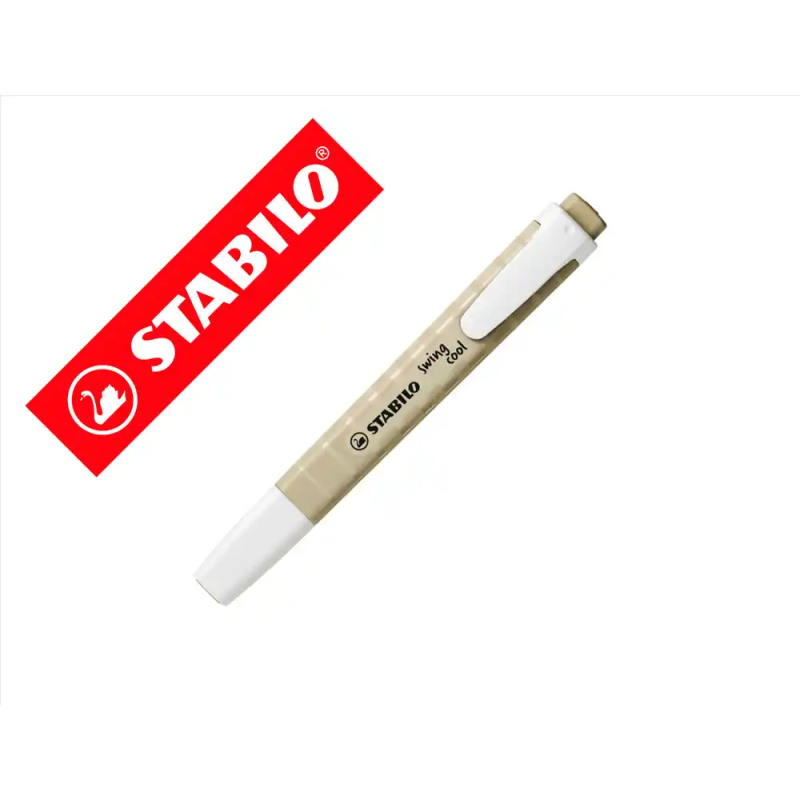 Rotulador stabilo fluorescente fino swing cool nature colors verde barro