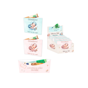 Billetero bebe plata