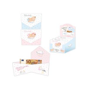 Billetero cierre bebe plata