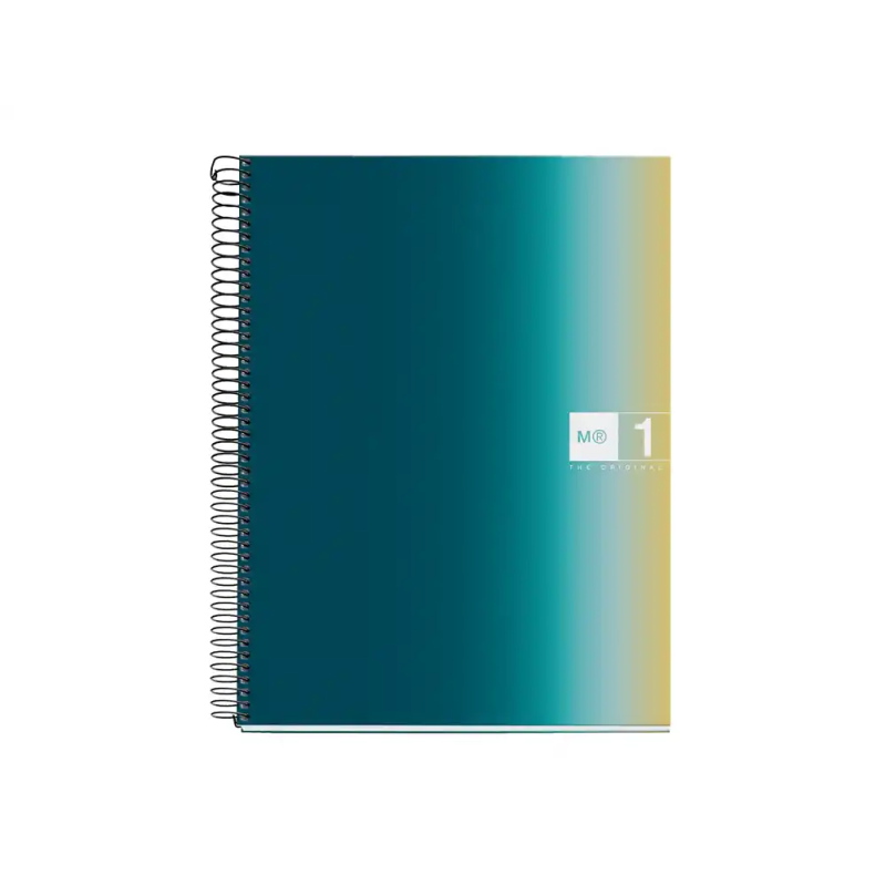 Cuaderno espiral miquelrius din a4 80 hojas 90 gr cuadro 5 mm tapa forrada aurora iceland