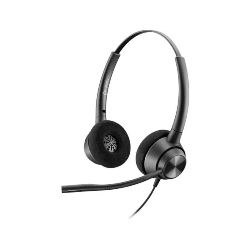 Auricular plantronics encore pro hw320 qd biaural tipo diadema con cable y microfono antiruido conexion usb