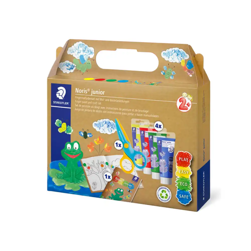 Set de dibujo staedtler noris junior mixto pintura dedos actividades infantiles 6 piezas