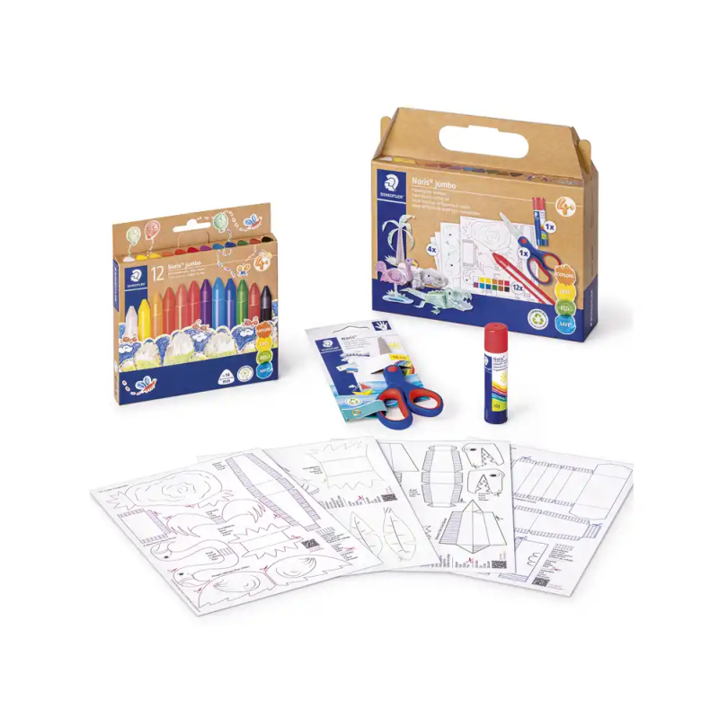 Set de dibujo staedtler noris jumbo mixto figuras de papel 18 piezas