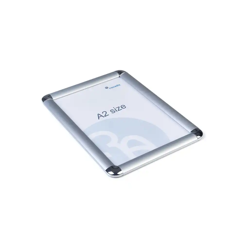 Marco porta anuncios rocada clip din a2 marco de aluminio anodizado 42x59,4 cm