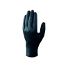 Guantes de nitrilo deltaplus quimico desechable no empolvado talla 6/7 color negro caja de 100 unidades