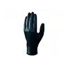 Guantes de nitrilo deltaplus quimico desechable no empolvado talla 7/8 color negro caja de 100 unidades