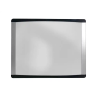 Pizarra blanca bi-office inka magnetica acero lacado marco de aluminio y laterales plastico negro 355x280 mm