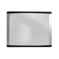 Pizarra blanca bi-office inka magnetica acero lacado marco de aluminio y laterales plastico negro 580x450 mm