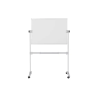 Pizarra blanca bi-office ayda magnetica acero lacado volteable movil 106,5x75 cm