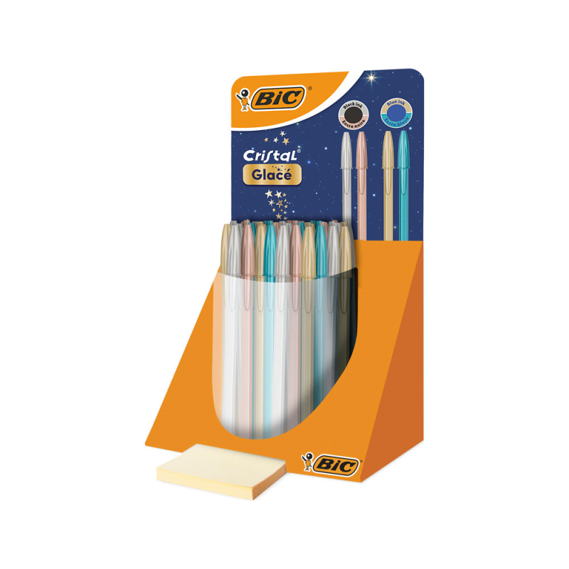 Boligrafo bic cristal glace colores surtidos punta 1 mm