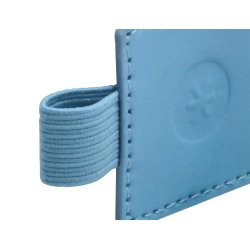 Portaboligrafo autoadhesivo antartik para cuaderno note con elastico hasta 15 mm grosor 1 mm azul claro 40x40