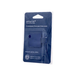 Portaboligrafo autoadhesivo antartik para cuaderno note con elastico hasta 15 mm grosor 1mm azul marino