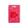 Portaboligrafo autoadhesivo antartik para cuaderno note con elastico hasta 15 mm grosor 1mm fucsia 40x40 mm