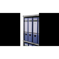 Funda multitaladro leitz con fuelle din a4 con refuerzo 170 mc cristal pack de 10 unidades