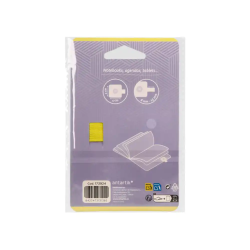 Portaboligrafo autoadhesivo antartik para cuaderno note con elastico hasta 15 mm grosor 1mm morado y amarillo