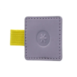 Portaboligrafo autoadhesivo antartik para cuaderno note con elastico hasta 15 mm grosor 1mm morado y amarillo