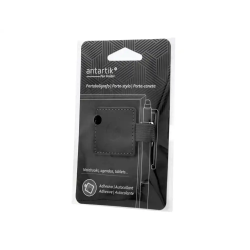 Portaboligrafo autoadhesivo antartik para cuaderno note con elastico hasta 15 mm grosor 1mm negro