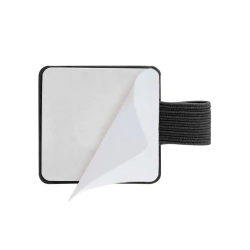 Portaboligrafo autoadhesivo antartik para cuaderno note con elastico hasta 15 mm grosor 1mm negro
