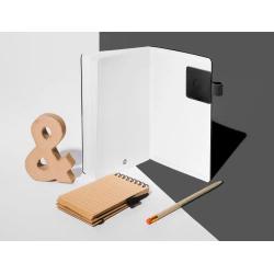 Portaboligrafo autoadhesivo antartik para cuaderno note con elastico hasta 15 mm grosor 1mm negro