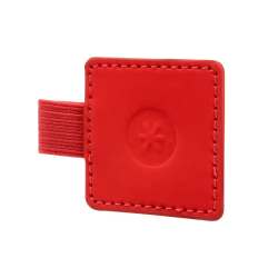 Portaboligrafo autoadhesivo antartik para cuaderno note con elastico hasta 15 mm grosor 1mm rojo 40x40 mm