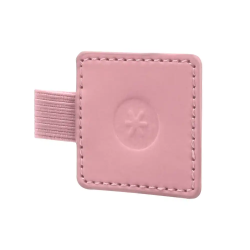 Portaboligrafo autoadhesivo antartik para cuaderno note con elastico hasta 15 mm grosor 1mm rosa 40x40 mm