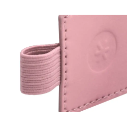 Portaboligrafo autoadhesivo antartik para cuaderno note con elastico hasta 15 mm grosor 1mm rosa 40x40 mm