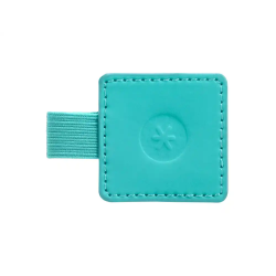 Portaboligrafo autoadhesivo antartik para cuaderno note con elastico hasta 15 mm grosor 1mm turquesa 40x40