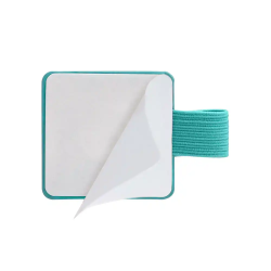 Portaboligrafo autoadhesivo antartik para cuaderno note con elastico hasta 15 mm grosor 1mm turquesa 40x40