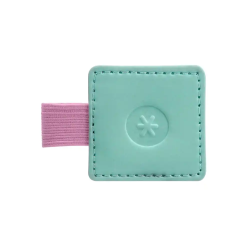 Portaboligrafo autoadhesivo antartik para cuaderno note con elastico hasta 15 mm grosor 1mm turquesa y rosa