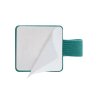 Portaboligrafo autoadhesivo antartik para cuaderno note con elastico hasta 15 mm grosor 1mm verde aguamarina