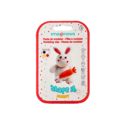 Pasta para modelar imaginovo de secado al aire set de colores surtidos con instrucciones conejito