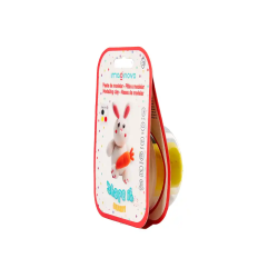 Pasta para modelar imaginovo de secado al aire set de colores surtidos con instrucciones conejito