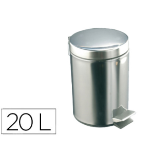 Papelera con pedal acero...