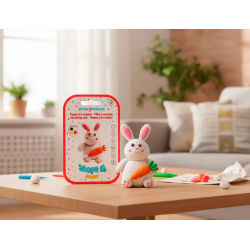 Pasta para modelar imaginovo de secado al aire set de colores surtidos con instrucciones conejito