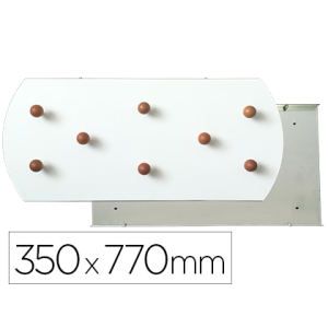 Perchero sie pared blanco 8...