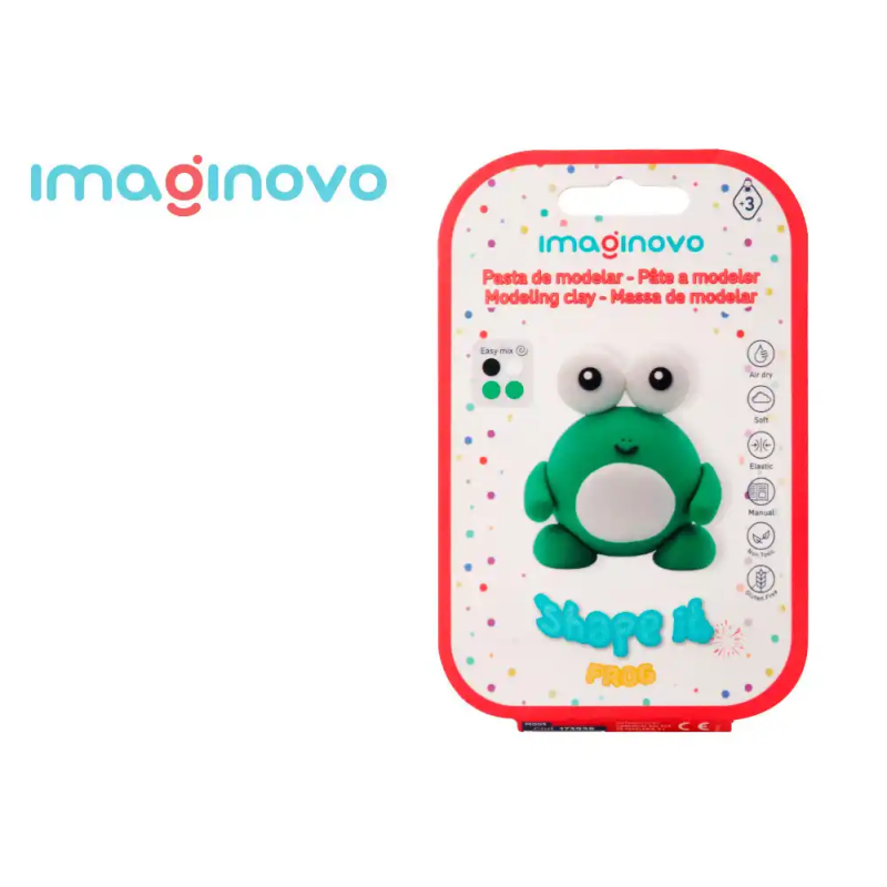 Pasta para modelar imaginovo de secado al aire set de colores surtidos con instrucciones rana