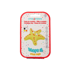 Pasta para modelar imaginovo de secado al aire set de colores surtidos con instrucciones estrella de mar