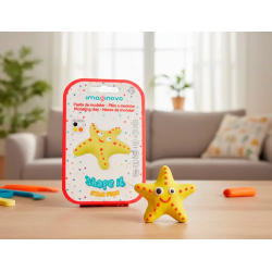 Pasta para modelar imaginovo de secado al aire set de colores surtidos con instrucciones estrella de mar